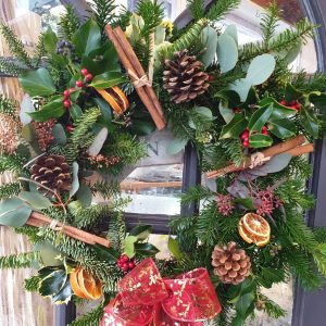 Christmas door wreath